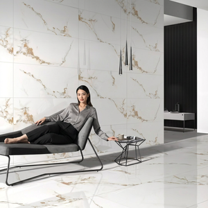 Carreaux de porcelaine italiens Statuario blancs 600x1200mm, surface polie pour une décoration intérieure élégante - Product Image 6