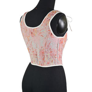 Femmes Vintage Floral Dentelle Désossé Camisole Respirant Royal Court Jarretelles <span class=keywords><strong>Corset</strong></span> Top pour Fête Corsage Fée Crop Cami Tops - Product Image 4