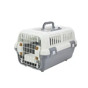 Portadores De Cão De Plástico Portátil Caixa De Aviação Animal Pet Travel Cage Airline Aprovado Pet Air Box