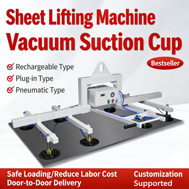 Hot Supplier Vacuum Suction Cup Vacuum Lifter for Sheet Metal Sheet Metal Vacuum Lifter Vacuum Suction Cups for Stainless