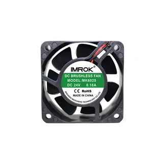 Yüksek hava akımı 5V 12V soğutucu Fan 6025 24V 60mm DC soğutma fanı 60x60x25 3 inç