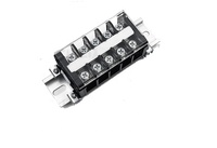 Boîtier de distribution d'alimentation à double rangée 2 3 4 5 positions 600V 200A avec bornier 100mm²