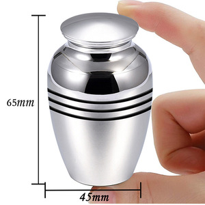 70*45mm Aloi suvenir guci hewan peliharaan pemakaman untuk abu manusia produk panas - Product Image 3