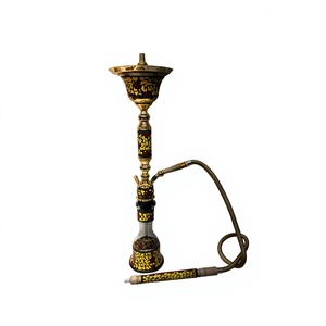 Chichas décoratives de luxe de qualité supérieure en nacre artistique égyptienne et acier inoxydable plaqué or, au prix de gros - Product Image 1