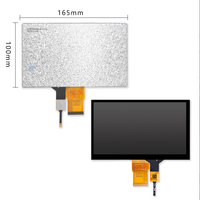 Pantalla TFT LCD IPS de 7,0 pulgadas G + G Glass con panel táctil capacitivo CTP Resolución de 800 * RGB * 480