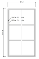 Ventanas fijas de acero Diseño de parrilla de ventana de acero simple