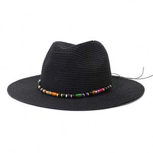 หมวกปานามา J353 สำหรับผู้หญิง ฤดูใบไม้ผลิ ฤดูร้อน หมวกปีกกว้าง หมวกฟางกันแดด หมวกสำหรับเดินทางไปเที่ยวทะเล หมวกทรงแจ๊สเฟโดรา - Product Image 4