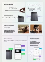 Version Internationale Plaud Note Pro AI WAV, Enregistreur Vocal Intelligent en Alliage d'Aluminium USB 2.0 pour Protocoles de Réunions et Appels
