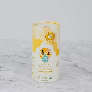 Emballage en tube de papier kraft durable pour thé en vrac, thé aux herbes, thé aux fruits, thé aux fleurs - Product Image 5