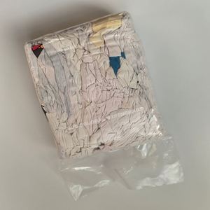 Paños de limpieza de algodón blancos estampados para control de pelusas, 2 lb, perfectos para limpieza de garajes - Product Image 1