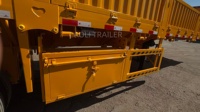 Semi-remorque à ridelles latérales en acier de 80 tonnes, 4 essieux, haute résistance, avec ridelles amovibles, équipée de train de roulement JOST, sortie d'usine