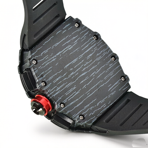 Quartz Date Water Resistant Silicone Strap Watch 42mm Dial Alloy Case Sporty Business Style - Product Image 6