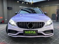 Kit carrosserie C63 de haute qualité pour Mercedes Benz W205 modifié en C63 AMG 2019 avec pare-chocs et calandre, kit carrosserie W205 C63