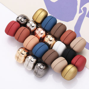 ファッショナブルなフラットバックマグネットボタンヒジャーブアクセサリー、磁気吸引ブローチ - Product Image 4