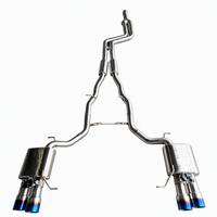 Système d'échappement Catback en acier inoxydable pour BMW 535i F10 3.0T N55 avec valves de silencieux et tuyau d'échappement directionnel