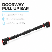 Barre de traction réglable 72-110 cm pour portillon, en acier, pour entraînement de force à domicile