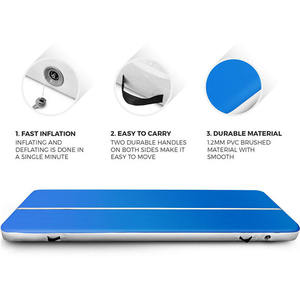 Tapis de gymnastique gonflable avec logo personnalisé pour piste d'air de gymnastique pour enfants tapis de culbutage de 8 pouces d'épaisseur <span class=keywords><strong>airtrack</strong></span> - Product Image 4