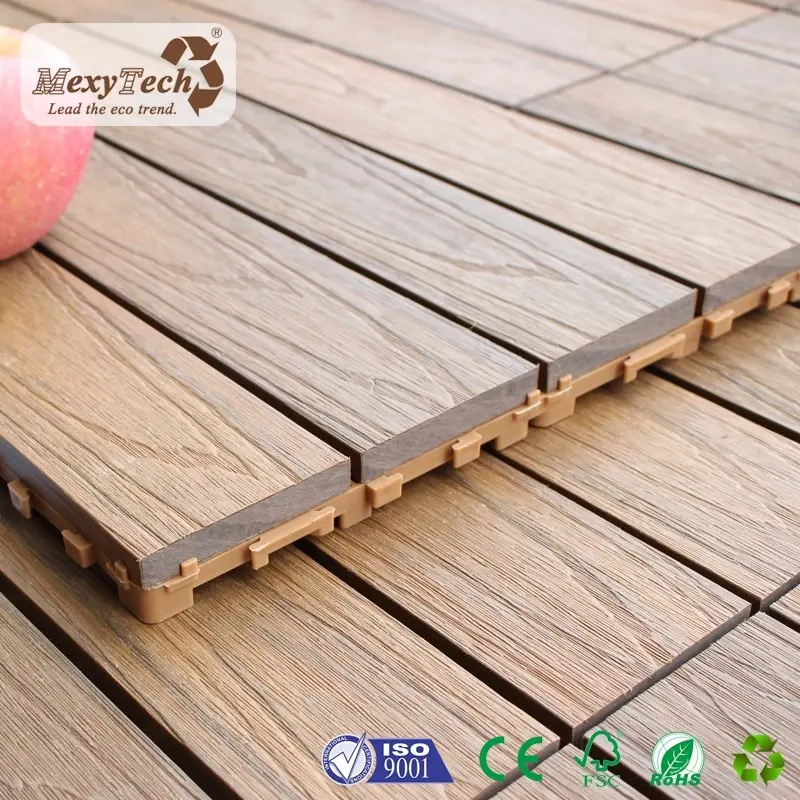 Không thấm nước 600x600mm ổn định decking gạch dễ dàng cài đặt dập nổi lồng vào nhau sàn nhà để xe