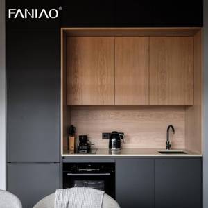 Armadi da Cucina Personalizzati in Melamina Monoblocco Cucina Completa Mini Cucina per Appartamenti e Hotel - Product Image 1