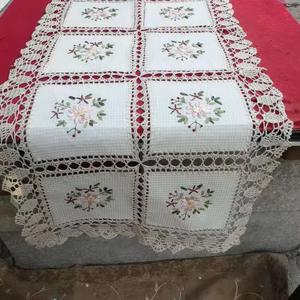 Camino <span class=keywords><strong>de</strong></span> <span class=keywords><strong>mesa</strong></span> <span class=keywords><strong>de</strong></span> bordado hecho <span class=keywords><strong>a</strong></span> mano con huecos rectangulares camino <span class=keywords><strong>de</strong></span> <span class=keywords><strong>mesa</strong></span> <span class=keywords><strong>de</strong></span> bordado - Product Image 2