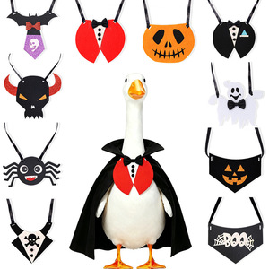 Décoration d'Halloween : oie triangulaire pour porche, écharpe citrouille, costume d'animal pour la Fête des Fantômes, araignée qui couine - Product Image 1