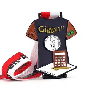 Medaglia Commemorativa in Lega di Zinco per i Finisher della Gara di Aerobica e Escursionismo di La Roche, Belgio - Design T-Shirt - Product Image 1