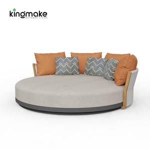 Cama de Día Moderna para Jardín, Patio, Terraza, Hotel, Villa, Resort, Muebles de Exterior de Aluminio y Mimbre de Ratán - Product Image 4