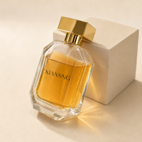 Vente en gros de flacons de parfum en verre transparents personnalisés de luxe, forme polygonale, 30 ml, 50 ml, 100 ml, avec boîte, flacon de parfum en verre de haute qualité
