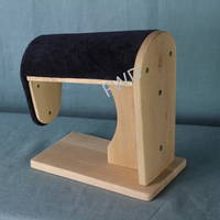 Planche à repasser professionnelle en bois de hêtre pour tailleur, marteau de tailleur avec revêtement en tissu