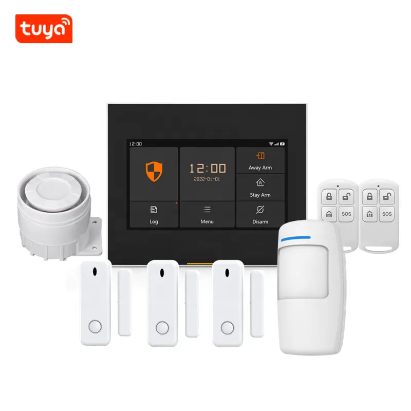 نظام أمان المنزل الذكي Tuya DIY نظام أمان مضاد للسرقة للمنزل أدوات منبه 4G/GSM نظام منبه Tuya واي فاي