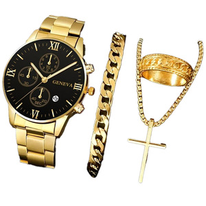 Ensemble de montres pour hommes haut de gamme, bracelet en acier inoxydable, verre quartz, <span class=keywords><strong>date</strong></span> automatique, affichage numérique 41 mm, vente en gros du fabricant - Product Image 5