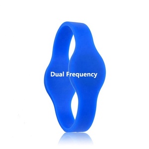 Cmrfid HF UHF Tần Số Kép chip Vòng đeo tay Silicone dây đeo cổ tay - Product Image 1