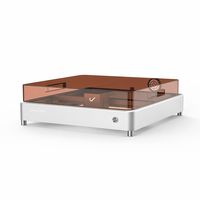 Graveur laser à diode de bureau 20W, cadre en aluminium 400x380mm, découpeur 0,01mm, 300+ matériaux, CE FCC FDA, bois, acrylique, cuir