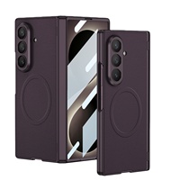 Étui magnétique pour Samsung Z Fold8 Ultra - Housse en cuir magnétique intégrale avec anneau magnétique pour usage professionnel