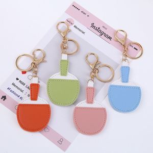 Candy Color PU Leather Cute Ping Pong Racket Keychain <b>Table</b> <b>Tennis</b> Keychain Sports Keychains Gift for Men and Women - Product Image 1