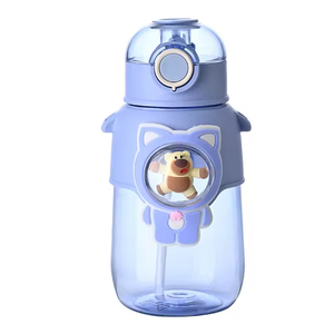 2026 680ml Children's Big Capacity Cartoon Eco-Friendly Water Bottle Straw BPA Free School Gym <b>Plastic</b> Active Kids - Product Image 5