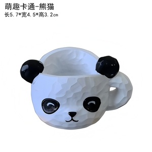 Organisateur de bureau en forme d'animal mignon, conteneur de rangement pour la décoration du bureau, design polygone, matériau PP - Product Image 4