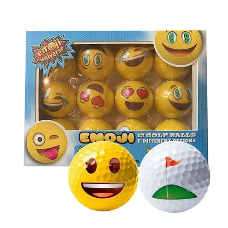 Novo quente grande decorativo golf bola sorriso bola