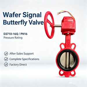 Interrupteur spécial d'ingénierie incendie de type pince DN50-DN350 D371X-16Q - Product Image 5