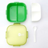 Boîte à lunch bento 3 compartiments anti-fuite de 1000 ml avec gobelet, sans BPA, compatible micro-ondes, écologique, pour étudiants et enfants