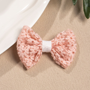 Tessuto semplice con fiocco ricamato in Mesh molletta per capelli per bambini accessori per capelli nuovo Design per bambini - Product Image 6