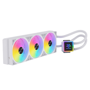 Snowman Đen chất lỏng mát <span class=keywords><strong>CPU</strong></span> 360mm AIO nước mát PWM argb AM4 AM5 lga1700 Ba người hâm mộ PC Bộ xử lý nước làm mát - Product Image 1