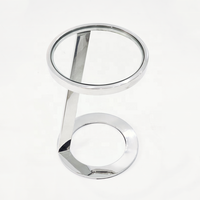 Table d'angle moderne simple et luxueuse en métal Table d'appoint en acier inoxydable avec dessus en verre Petite table basse pour le salon