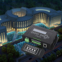 Controlador LED RGBW Multifuncional con Temporizador y Pantalla OLED para Sistemas de Iluminación Atmosférica Programables de 4 Canales