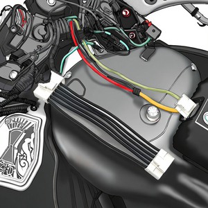 22AWG kabel PVC Otomotif Peralatan Elektronik Industri dengan Molex 2.5mm Pitch mini-lock konektor Harness - Product Image 6
