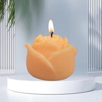 Kreative Romantische Handgemachte Aromatherapie Blumenförmige Soja-Kerzen mit Fruchtduft für Thanksgiving, Weihnachten, Hochzeiten und Zuhause