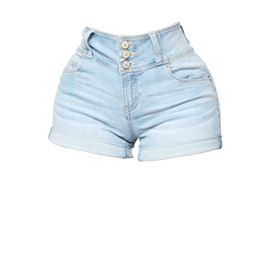 Pantalones vaqueros mini de mezclilla para mujer, de cintura baja, talla grande, transpirables, ajustados, casuales, lavados, con agujeros, estilo mono, para verano - Product Image 2