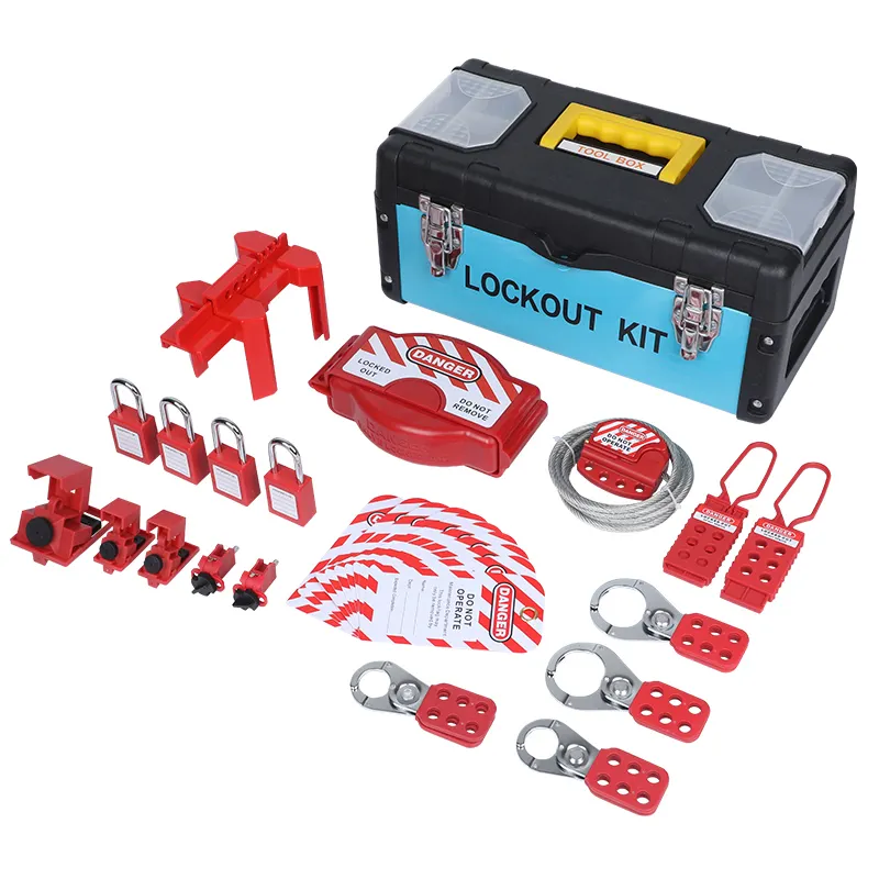 Safety Combination Industrial Group Electrical OSHA Lockout Tagout Tool Kit Box