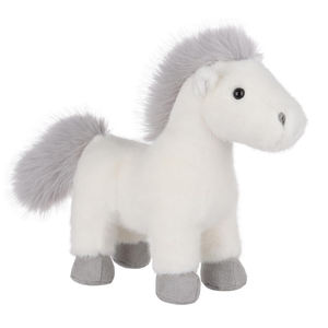 8322 juguetes de animales suaves y esponjosos de primera calidad caballo blanco de <span class=keywords><strong>peluche</strong></span> de 9,4 pulgadas con melena gris y colas <span class=keywords><strong>Peluche</strong></span> de caballo blanco abrazable - Product Image 2