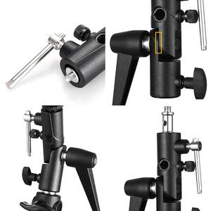 写真傘ボールヘッドライトアクセサリー用アルミ<span class=keywords><strong>H</strong></span>型フラッシュブラケットホルダーマウント - Product Image 5